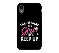 Custodia per iPhone XR So che gioco come una ragazza cerca di tenere il passo - Golf Lover Golfer