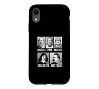 Custodia per iPhone XR Socrate Platone Aristotele Descartes Nietzsche Filosofia