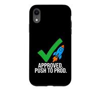 Custodia per iPhone XR Software Developer Coding Approved Push To Prod