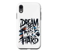 Custodia per iPhone XR Sogno Grande Lavoro Hard Graffiti Street Tipografia