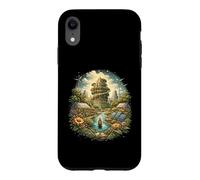 Custodia per iPhone XR Solarpunk Energia eolica Eco Future Nature Tech Design