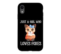 Custodia per iPhone XR Solo Una Ragazza Che Ama Le Volpi Slogan Carino Della Volpe