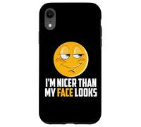 Custodia per iPhone XR Sono più bello del mio volto sembra sassy