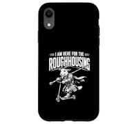 Custodia per iPhone XR Sono qui per il feroce cavaliere caprone su uno scooter