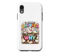 Custodia per iPhone XR Sono venuto, ho suonato il clacson, ho dimenticato perché Funny Goose Humor Pond