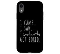 Custodia per iPhone XR Sono venuto. Ho visto. Mi sono subito annoiato