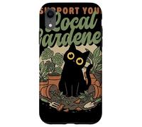 Custodia per iPhone XR Sostieni il tuo gatto botanico amante delle piante da giardiniere locale