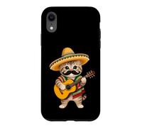 Custodia per iPhone XR Souvenir da viaggio con musicista di strada, gatto messicano Cinco De Mayo