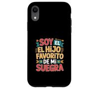 Custodia per iPhone XR Soy El Hijo Favorito Divertente Detto Colorato Gradiente