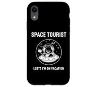 Custodia per iPhone XR Space Tourist Lost? I'm On Vacation Emblema esploratore cosmico