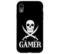 Custodia per iPhone XR Spade pirata del giocatore con l'attrezzatura di gioco del cranio per i giochi dei pirati