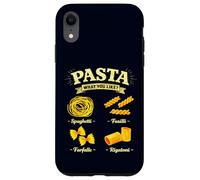 Custodia per iPhone XR Spaghetti Fusilli Farfalle Rigatoni Guida Cucina Italiana