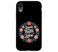 Custodia per iPhone XR Speak The Truth In Love Gentile Onestà Fede -