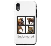 Custodia per iPhone XR Specie in pericolo di estinzione Orangutan Tiger Elefanti