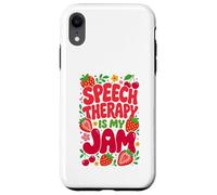 Custodia per iPhone XR Speech Therapy is My Jam Boho Floral SLP Speech Therapist