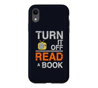 Custodia per iPhone XR Spegni la TV Read a Book Funny Book Lovers Design