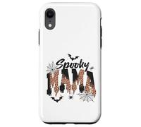 Custodia per iPhone XR Spooky Mama Leopard Print Ghost Halloween Design