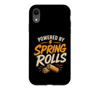 Custodia per iPhone XR Spring Rolls Eating Asian Food Funny