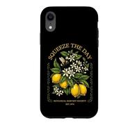 Custodia per iPhone XR Squeeze The Day Vintage Lemon Bee Botanico Summer Fruit