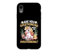 Custodia per iPhone XR Stai pensando troppo a quello che sto pensando io? Funny Unicorn