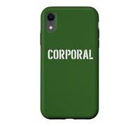 Custodia per iPhone XR Stampa frontale ufficiale delle forze armate grado caporale