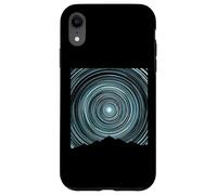 Custodia per iPhone XR Star Trails Polaris Cielo notturno Fotografia Arte