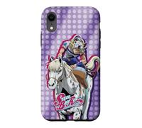 Custodia per iPhone XR Steel Ball Run Johnny on Horseback with Show Logo Anime