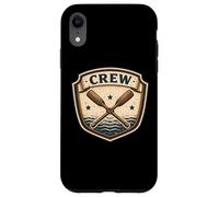 Custodia per iPhone XR Stemma vintage dell'atleta di canottaggio con remi