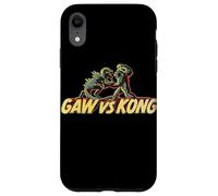 Custodia per iPhone XR Stencil Mash Geek tra King Kong Skull Island e Gaw MonsterVerse
