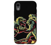 Custodia per iPhone XR Stencil Mash Geek tra King Kong Skull Island e Gaw MonsterVerse