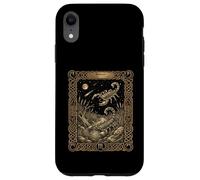 Custodia per iPhone XR Stile carta dei tarocchi astrologia dello zodiaco dello Scorpione