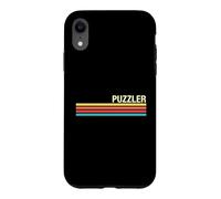 Custodia per iPhone XR Stile retrò puzzle