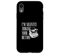 Custodia per iPhone XR Sto giudicando silenziosamente la tua dizione Stenografia Reporter del tribunale
