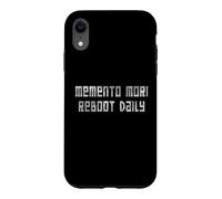 Custodia per iPhone XR StoicTech Pixel Art Memento Mori Detto