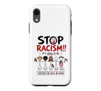Custodia per iPhone XR Stop Racism It's Okay to Be Asian Black Arab Normal American