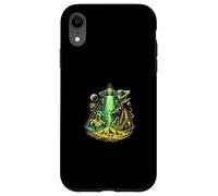 Custodia per iPhone XR Storia dell'antico Egitto Piramide Ufo Alien