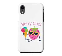 Custodia per iPhone XR Strawberry Berry Cool Summer Icecream