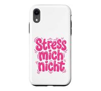 Custodia per iPhone XR Stress Mich Nicht Tedesco Relax e Take it Easy