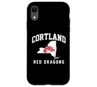 Custodia per iPhone XR SUNY Cortland Red Dragons New York State