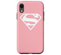 Custodia per iPhone XR Supergirl White & Pink Shield