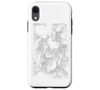 Custodia per iPhone XR Superman Exploding Space Sketch