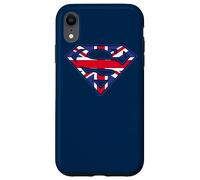 Custodia per iPhone XR Superman Great Britian Shield