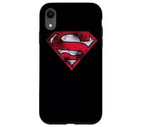 Custodia per iPhone XR Superman War Torn Shield Logo