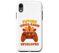 Custodia per iPhone XR Sviluppatore di videogiochi Future Thanksgiving Gaming Fun Boy Kid