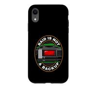 Custodia per iPhone XR Sysadmin IT Tech RAID Is Not A Backup