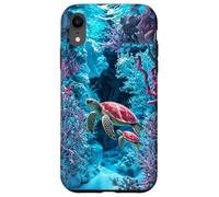 Custodia per iPhone XR Tartaruga marina barriera corallina amante dell'oceano Fauna marina