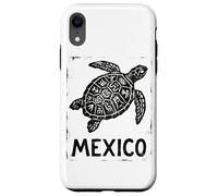 Custodia per iPhone XR Tartaruga marina del Messico azteco | tribale Maya - Stampa retrò timbro