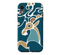Custodia per iPhone XR Tatuaggio Esoterico Siberian Ice Prince Princess Deer