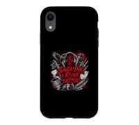 Custodia per iPhone XR Tatuaggio Saga Ink Rune Viking Norse Ravens Skull
