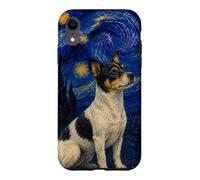 Custodia per iPhone XR Teddy Roosevelt Terrier Cane Van Gogh Notte Stellata